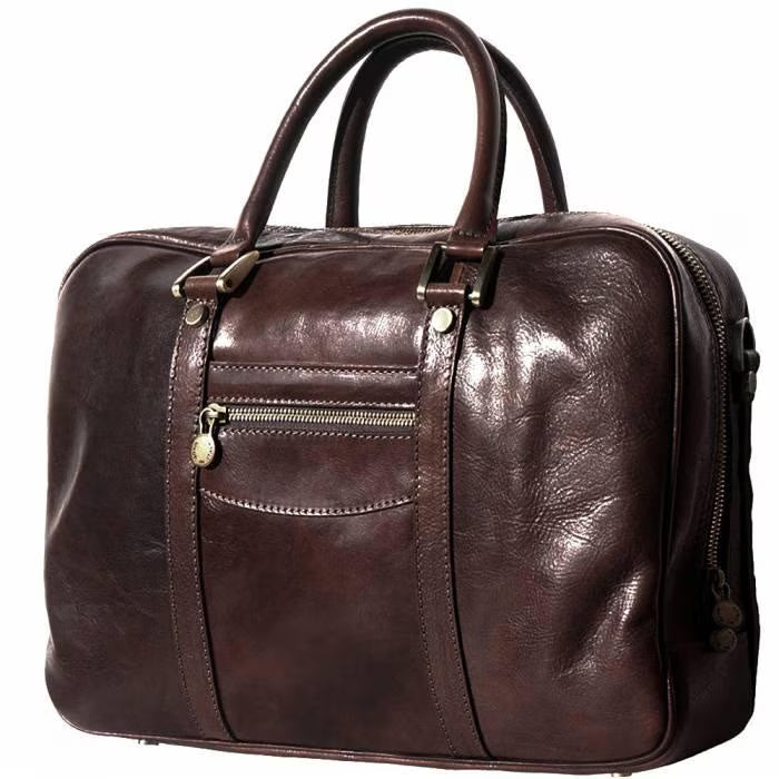 The Roberto - Men's Italian Leather Backpack – Crafted Elegance