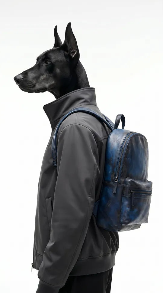 The Roberto - Men's Italian Leather Backpack – Crafted Elegance