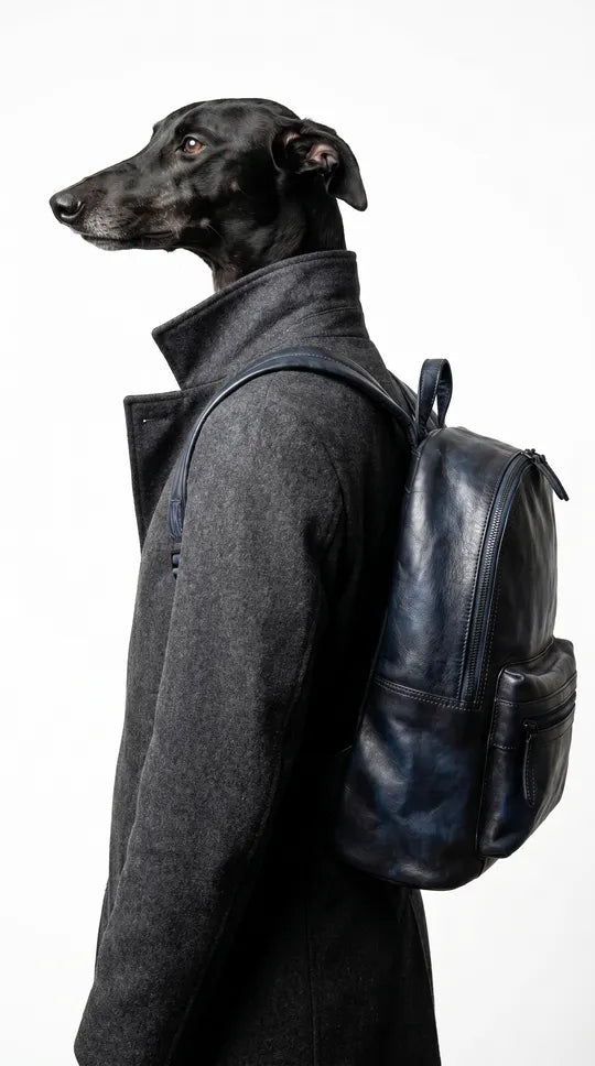 The Roberto - Men's Italian Leather Backpack – Crafted Elegance